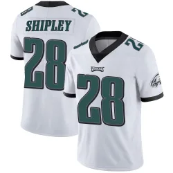 Men's Will Shipley Philadelphia Eagles No.28 Limited Vapor Untouchable Jersey - White