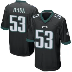 Men's Zack Baun Philadelphia Eagles No.53 Game Alternate Jersey - Black