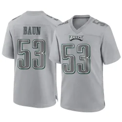 Men's Zack Baun Philadelphia Eagles No.53 Game Atmosphere Fashion Jersey - Gray