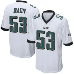 Men's Zack Baun Philadelphia Eagles No.53 Game Jersey - White