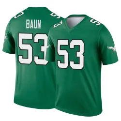 Men's Zack Baun Philadelphia Eagles No.53 Legend Kelly Alternate Jersey - Green