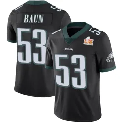 Men's Zack Baun Philadelphia Eagles No.53 Limited Alternate Vapor Untouchable Super Bowl LIX Jersey - Black