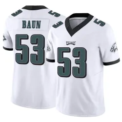 Men's Zack Baun Philadelphia Eagles No.53 Limited Vapor F.U.S.E. Jersey - White