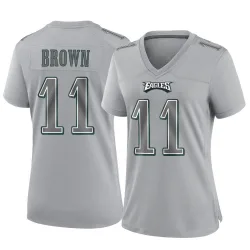 Women's A.J. Brown Philadelphia Eagles No.11 Game Atmosphere Fashion Jersey - Gray