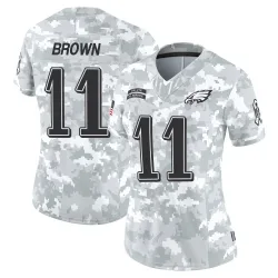 Women's A.J. Brown Philadelphia Eagles No.11 Limited 2024 Salute to Service Jersey - Arctic Camo