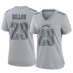 Women's AJ Dillon Philadelphia Eagles No.29 Game Atmosphere Fashion Jersey - Gray