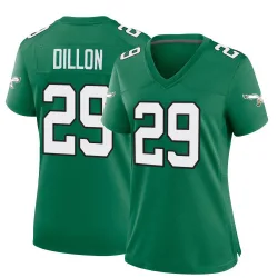 Women's AJ Dillon Philadelphia Eagles No.29 Game Kelly Alternate Jersey - Green