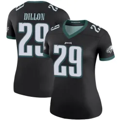 Women's AJ Dillon Philadelphia Eagles No.29 Legend Color Rush Jersey - Black