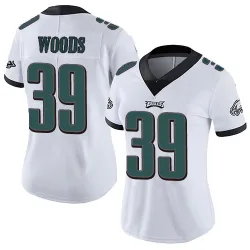 Women's A.J. Woods Philadelphia Eagles No.39 Limited Vapor Untouchable Jersey - White