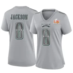 Women's Adoree' Jackson Philadelphia Eagles No.8 Game Atmosphere Fashion Super Bowl LIX Jersey - Gray