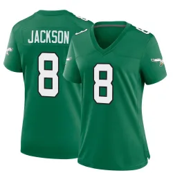 Women's Adoree' Jackson Philadelphia Eagles No.8 Game Kelly Alternate Jersey - Green