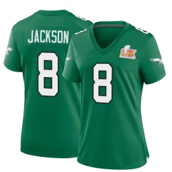 Women's Adoree' Jackson Philadelphia Eagles No.8 Game Kelly Alternate Super Bowl LIX Jersey - Green