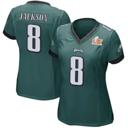 Women's Adoree' Jackson Philadelphia Eagles No.8 Game Team Color Super Bowl LIX Jersey - Green