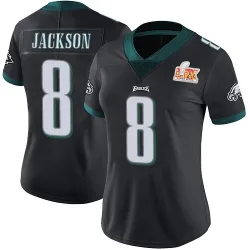 Women's Adoree' Jackson Philadelphia Eagles No.8 Limited Alternate Vapor Untouchable Super Bowl LIX Jersey - Black