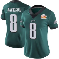 Women's Adoree' Jackson Philadelphia Eagles No.8 Limited Midnight Team Color Vapor Untouchable Super Bowl LIX Jersey - Green