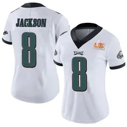 Women's Adoree' Jackson Philadelphia Eagles No.8 Limited Vapor Untouchable Super Bowl LIX Jersey - White