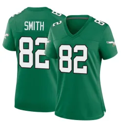 Women's Ainias Smith Philadelphia Eagles No.82 Game Kelly Alternate Jersey - Green