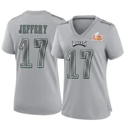 Women's Alshon Jeffery Philadelphia Eagles No.17 Game Atmosphere Fashion Super Bowl LIX Jersey - Gray