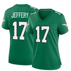 Women's Alshon Jeffery Philadelphia Eagles No.17 Game Kelly Alternate Jersey - Green