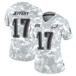Women's Alshon Jeffery Philadelphia Eagles No.17 Limited 2024 Salute to Service Jersey - Arctic Camo