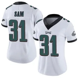 Women's Andre' Sam Philadelphia Eagles No.31 Limited Vapor Untouchable Jersey - White