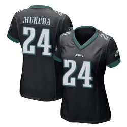 Women's Andrew Mukuba Philadelphia Eagles No.24 Game Alternate Jersey - Black