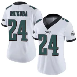 Women's Andrew Mukuba Philadelphia Eagles No.24 Limited Vapor Untouchable Jersey - White