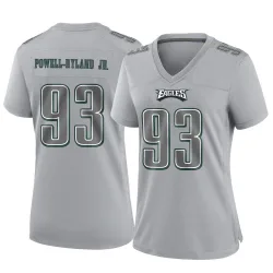 Women's Antwaun Powell-Ryland Jr. Philadelphia Eagles No.93 Game Atmosphere Fashion Jersey - Gray