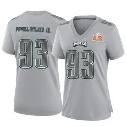 Women's Antwaun Powell-Ryland Jr. Philadelphia Eagles No.93 Game Atmosphere Fashion Super Bowl LIX Jersey - Gray