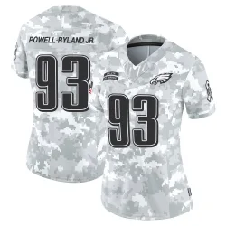 Women's Antwaun Powell-Ryland Jr. Philadelphia Eagles No.93 Limited 2024 Salute to Service Jersey - Arctic Camo
