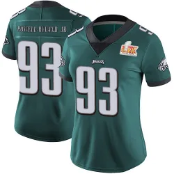 Women's Antwaun Powell-Ryland Jr. Philadelphia Eagles No.93 Limited Midnight Team Color Vapor Untouchable Super Bowl LIX Jersey 