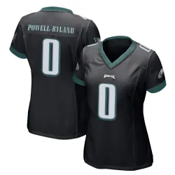 Women's Antwaun Powell-Ryland Philadelphia Eagles No.0 Game Alternate Jersey - Black