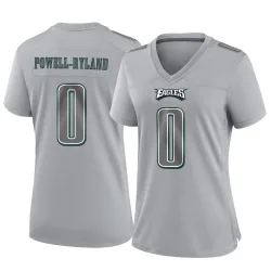 Women's Antwaun Powell-Ryland Philadelphia Eagles No.0 Game Atmosphere Fashion Jersey - Gray