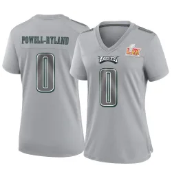 Women's Antwaun Powell-Ryland Philadelphia Eagles No.0 Game Atmosphere Fashion Super Bowl LIX Jersey - Gray