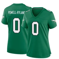 Women's Antwaun Powell-Ryland Philadelphia Eagles No.0 Game Kelly Alternate Jersey - Green