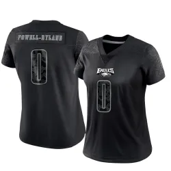 Women's Antwaun Powell-Ryland Philadelphia Eagles No.0 Limited Reflective Jersey - Black