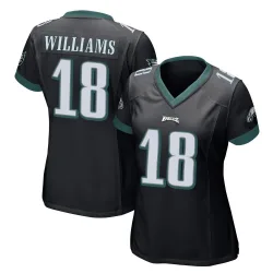 Women's Avery Williams Philadelphia Eagles No.18 Game Alternate Jersey - Black