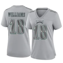 Women's Avery Williams Philadelphia Eagles No.18 Game Atmosphere Fashion Jersey - Gray