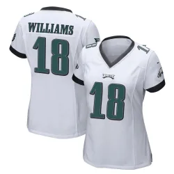 Women's Avery Williams Philadelphia Eagles No.18 Game Jersey - White