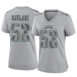 Women's Azeez Ojulari Philadelphia Eagles No.52 Game Atmosphere Fashion Jersey - Gray