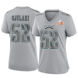 Women's Azeez Ojulari Philadelphia Eagles No.52 Game Atmosphere Fashion Super Bowl LIX Jersey - Gray