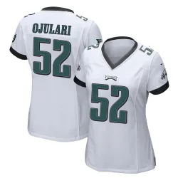 Women's Azeez Ojulari Philadelphia Eagles No.52 Game Jersey - White