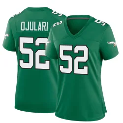 Women's Azeez Ojulari Philadelphia Eagles No.52 Game Kelly Alternate Jersey - Green