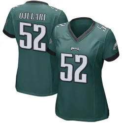 Women's Azeez Ojulari Philadelphia Eagles No.52 Game Team Color Jersey - Green