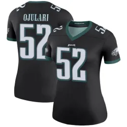 Women's Azeez Ojulari Philadelphia Eagles No.52 Legend Color Rush Jersey - Black