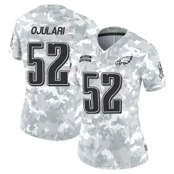 Women's Azeez Ojulari Philadelphia Eagles No.52 Limited 2024 Salute to Service Jersey - Arctic Camo