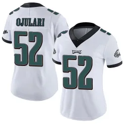 Women's Azeez Ojulari Philadelphia Eagles No.52 Limited Vapor Untouchable Jersey - White