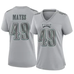 Women's BJ Mayes Philadelphia Eagles No.49 Game Atmosphere Fashion Jersey - Gray