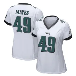 Women's BJ Mayes Philadelphia Eagles No.49 Game Jersey - White