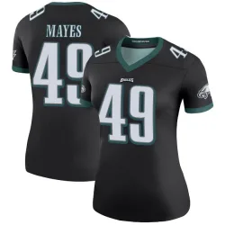 Women's BJ Mayes Philadelphia Eagles No.49 Legend Color Rush Jersey - Black